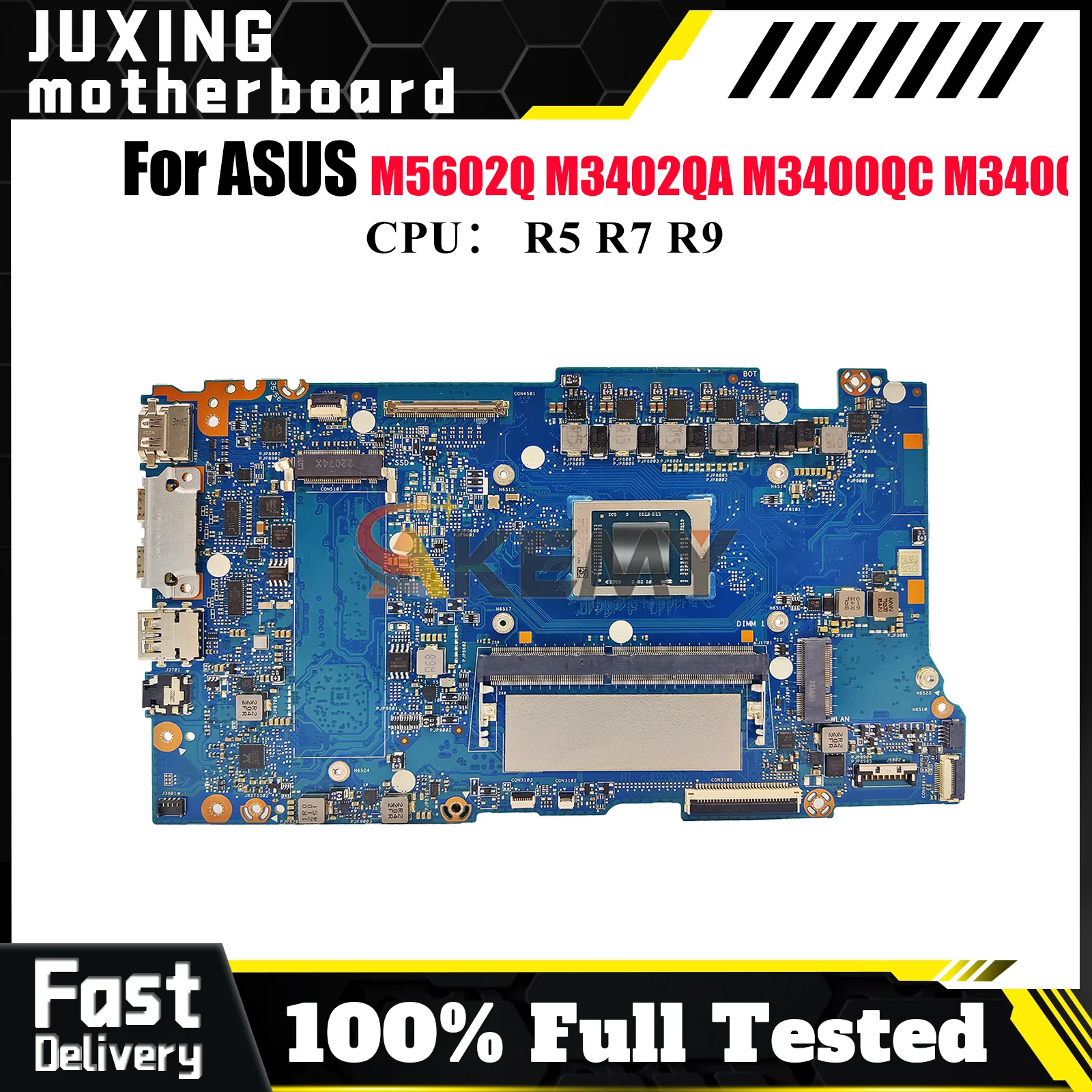 

M3402QA Laptop Motherboard For ASUS VivoBook M3402QA M5602Q M3402Q Notebook Mainboard With R5 R7 R9 CPU 100% tests OK fast ship