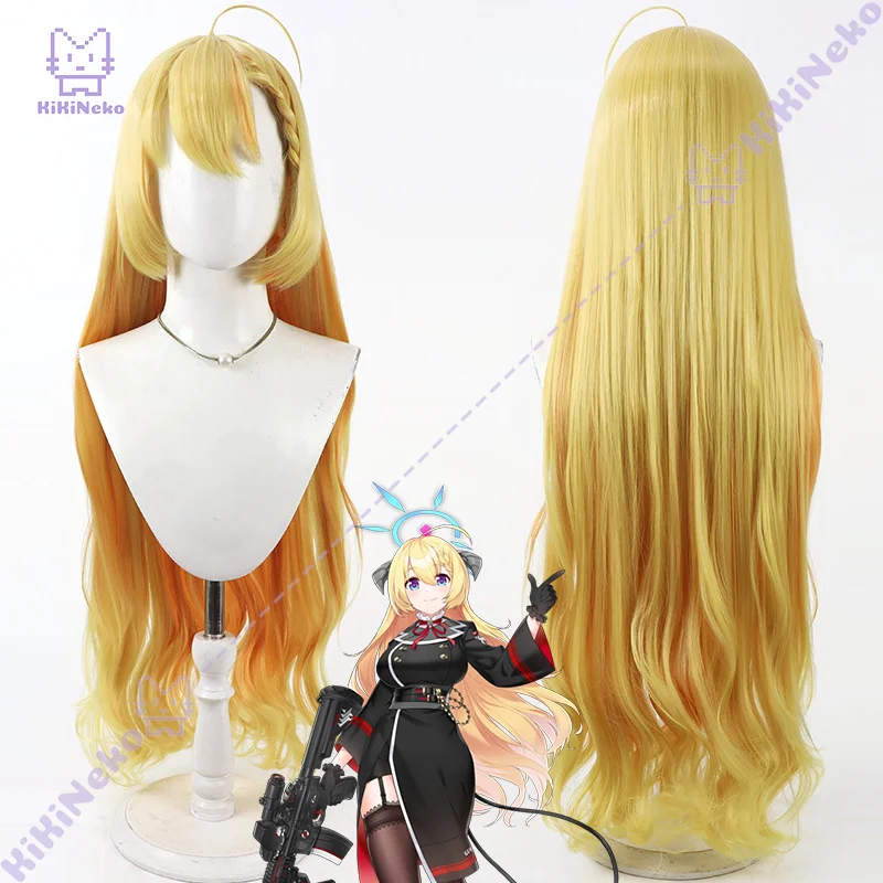 

Парик для косплея Wanibuchi Akari из игры Blue Archive, парик Wanibuchi Akari для Comicon, вечеринок, для взрослых женщин и мужчин