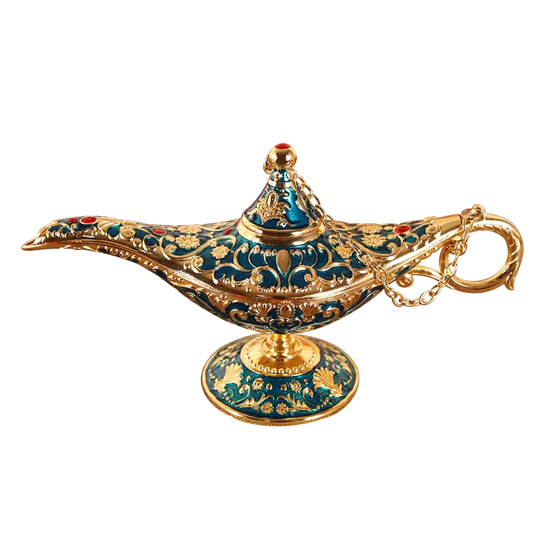 Aladdin Magic Lamp Wishing Lamp Thousand and One Nights Blessing Living Room Southeast Asian Style Handicraft Ornament
