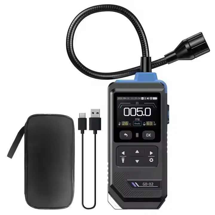 GD-02 Industrial High Accuracy Combustible Gas Leak Detector for Methane Long Life 0.5s Sampling Time 1ppm/1%LEL