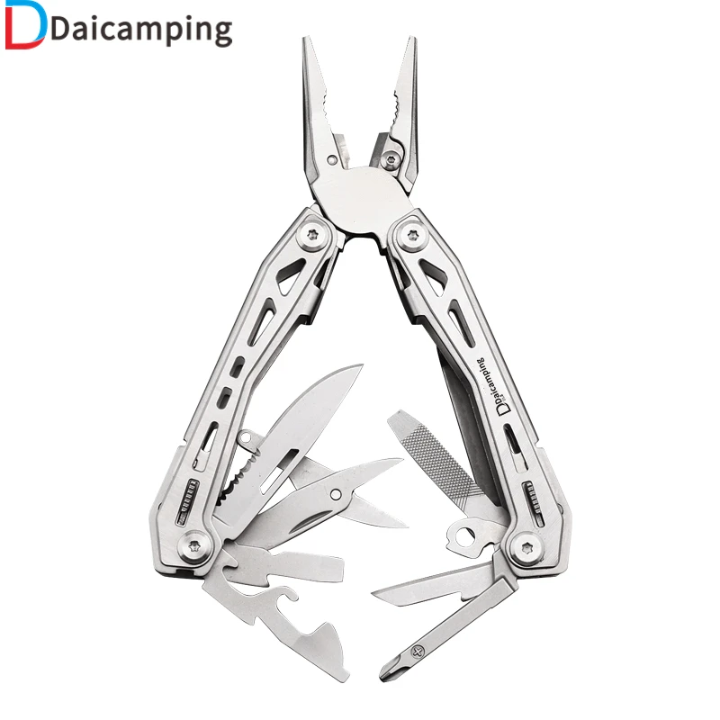 Daicamping DL3 Portable Folding Knife Cutter Multitool Mini Multifunctional 3cr13 Tools Outdoors Camping Multi-Tool Clip Pliers