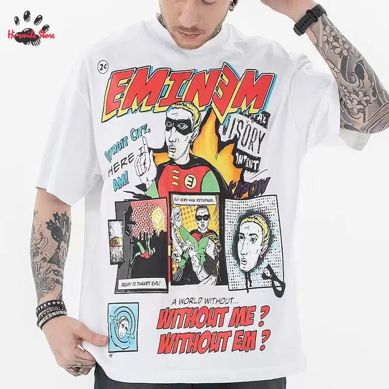 

Новинка 2024, уличная одежда в стиле хип-хоп, Женская Повседневная летняя футболка в стиле оверсайз