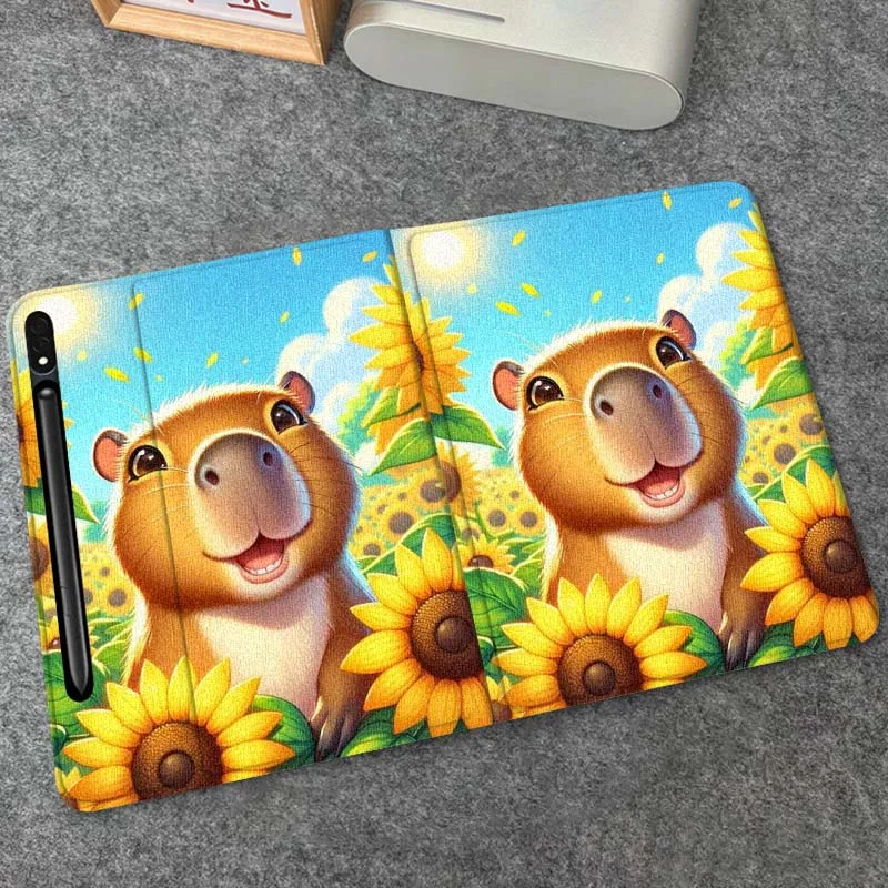 

Capybara Colorful Butterfly For Samsung Galaxy Tab S9 S10 S6 S7 S8 FE Plus Lite Inch Foldable Cover Tablet Case