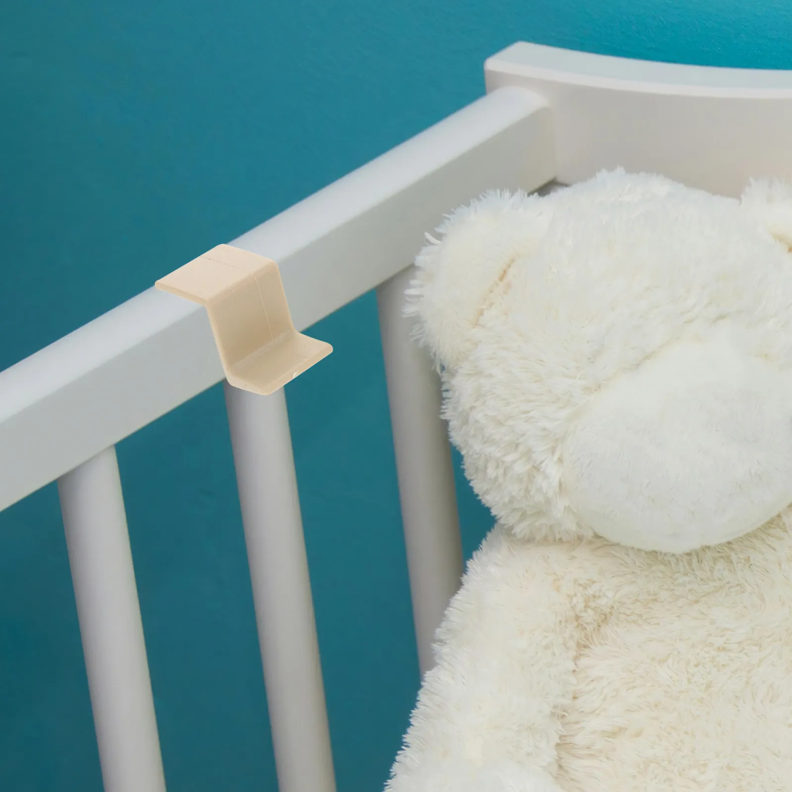 Juego de 10 Soportes para Barandilla de Cama de Bebé, Soportes de Montaje para Marco de Cama, Accesorios de Fijación para Cuna, para un Sueño Seguro
