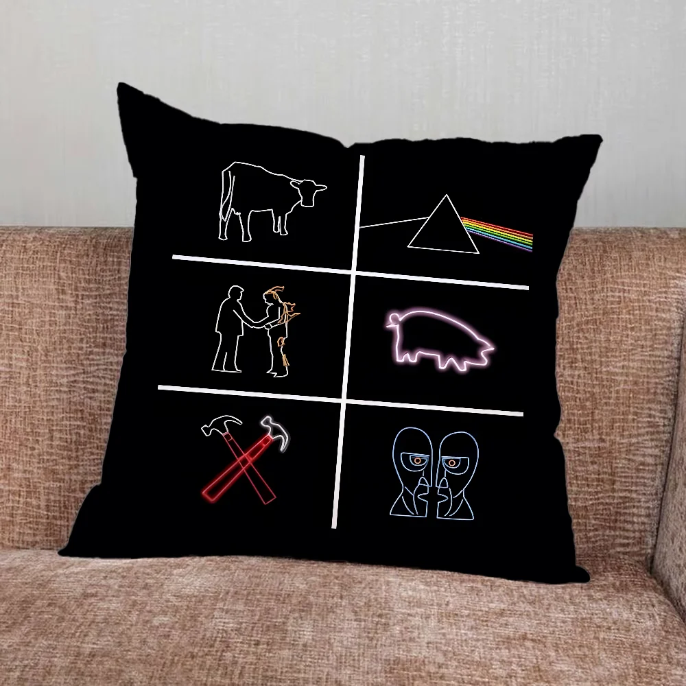 

Band F-Floydes-MUSIC Pillow Case For Home Bedroom Car Office Decoration Living Room Sofa Cushion Cover Suitable