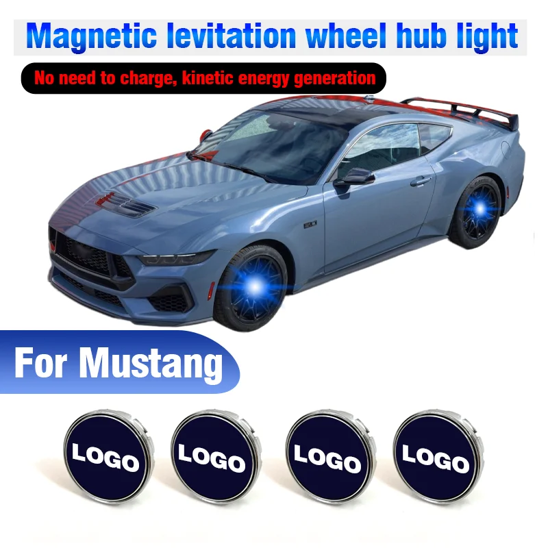 

Hub Light Car Wheel Caps Light Center Cover Lighting Cap Floating Illumination LED auto For Ford Mustang GT SHELBY Convertible