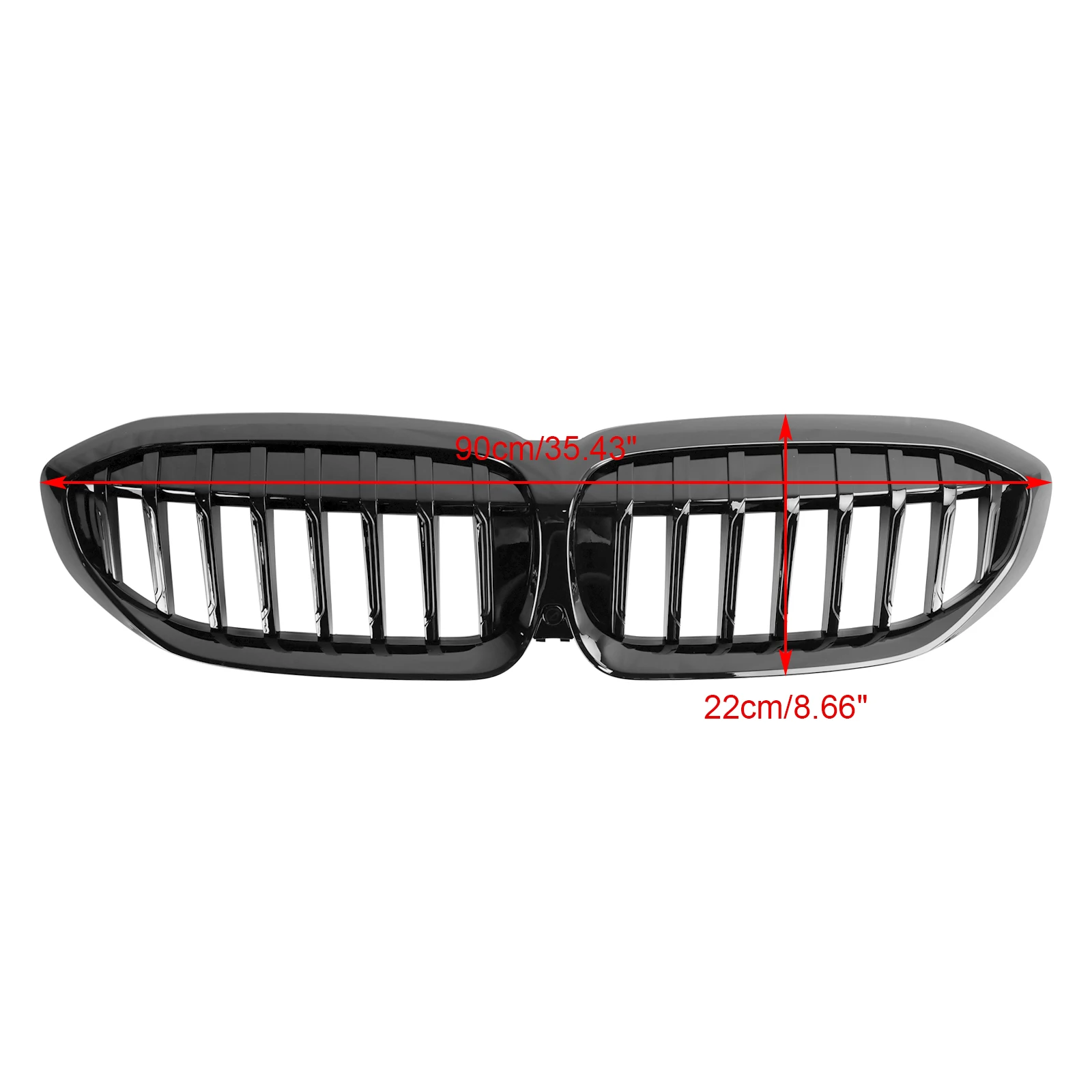 Artudatech Gloss Black Kidney Grille Grill 51138072085 Fit BMW 3 Series G20 2019-2022