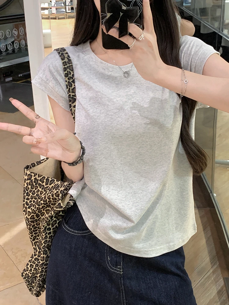 تي شيرت نسائي صيفي تي شيرت ملابس حريمي تي شيرت نسائي قصير تي شيرت Y2k Para Mujer Ropa De Mujer Roupas الأنثوية A