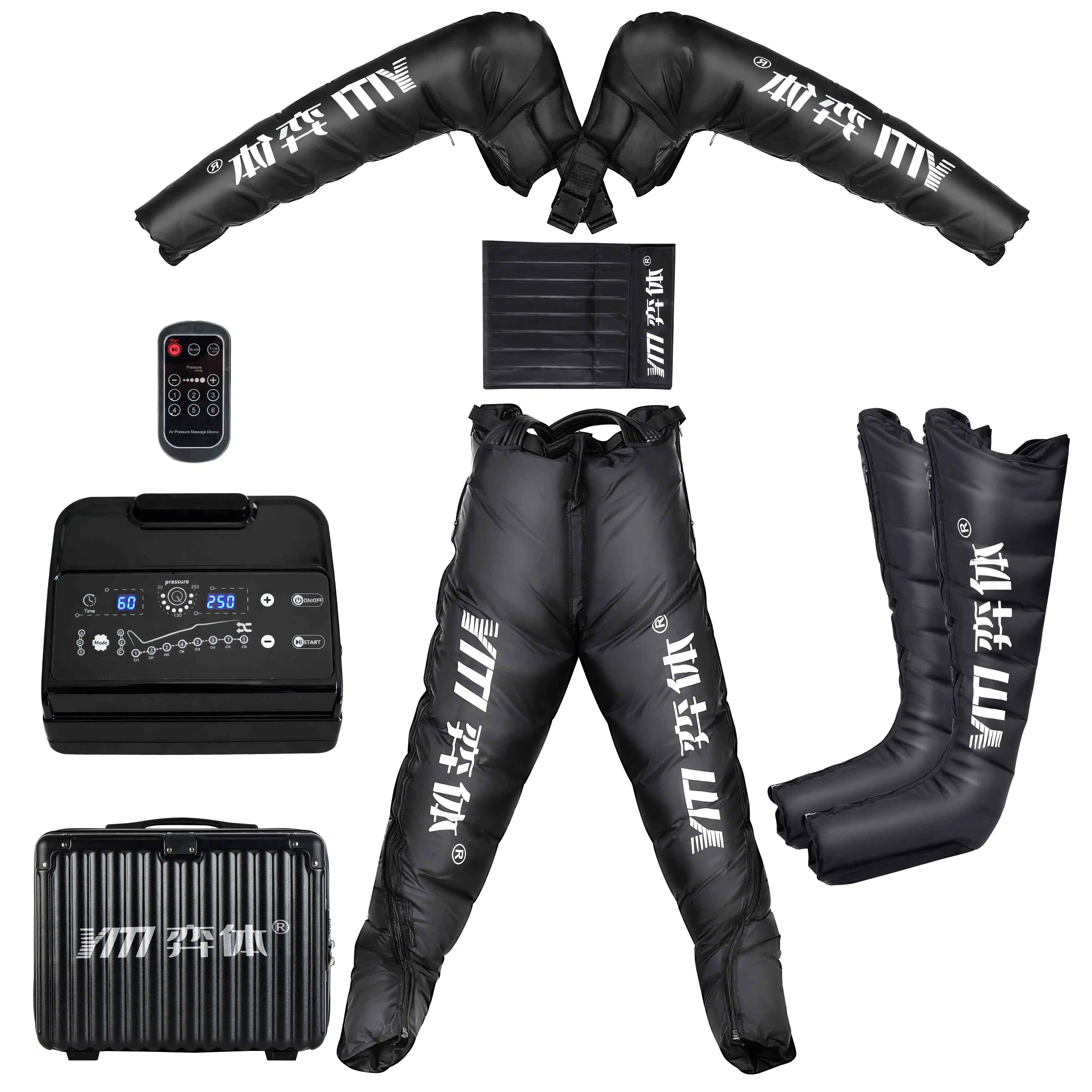 

YITI 8 Chambers Legs Pressotherapy Air Compression Foot Muscle Massager, Whole Body Lymphatic Drainage Machine Relaxing Therapy