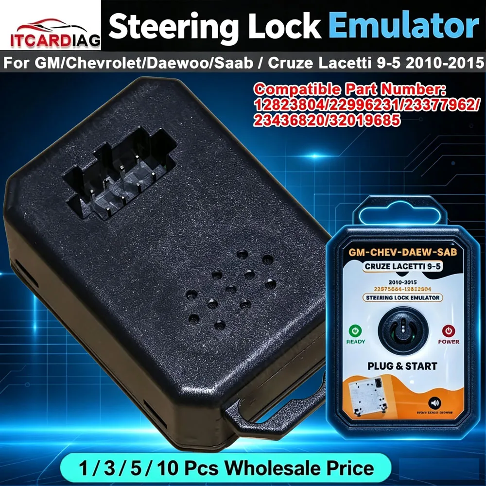 Steering Lock Emulator for GM/Chevrolet/Daewoo/Saab/Cruze Lacetti 9-5 2010-2015 ESL ELV Simulator No Programming Plug and PLAY