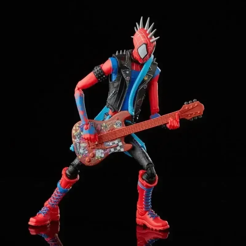 1/12rock Roll Spider-man Spartan Action Figures Spider Wars Warrior Figurine Pvc Craft Statue Collection Doll Decoration Toy Gif