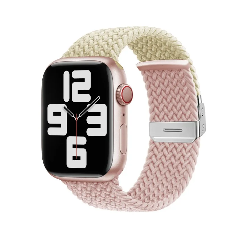 

Suitable for Apple IWatch S10 (42mm) Watch Buckle Buckle Color Block Braid Elastic 3840/41mm 42/44/44/45/46/49mm Sports Strap