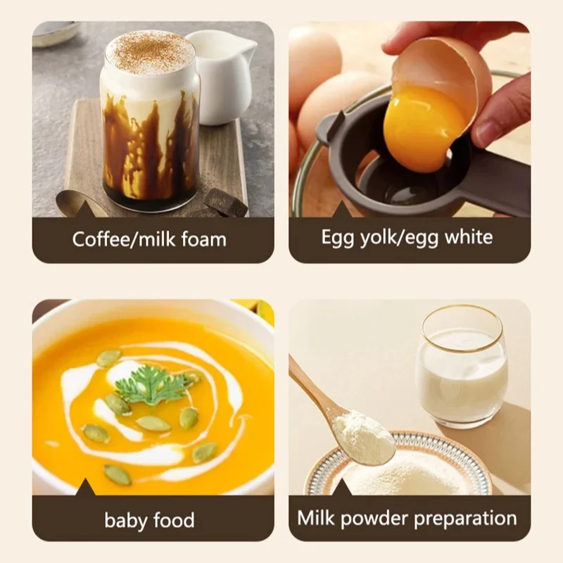 샤오미 무선 전동 우유 거품기 핸드헬드 커피 폼 메이커 라떼 카푸치노용 USB 충전식 빠른 15초 거품 생성