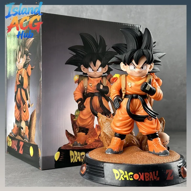 

Фигурка Гоку из аниме Dragon Ball с двумя сменными головами, статуэтка из ПВХ с подставкой, в коробке, настольное украшение, коллекционный подарок