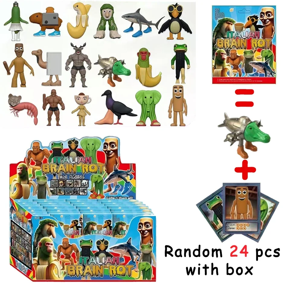

2025 New 3 styles Tung Tung Tung Sahur Figure Toy Trallelo Tralala Statue toy of Shark Lirili Larila TungTung Sahur Blind Box