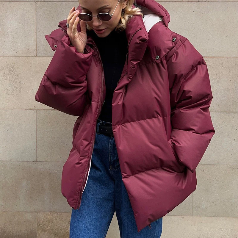 Autumn Winter Warm Women Coat Thick Parkas Women's Trendy Style Loose Cotton Jacket