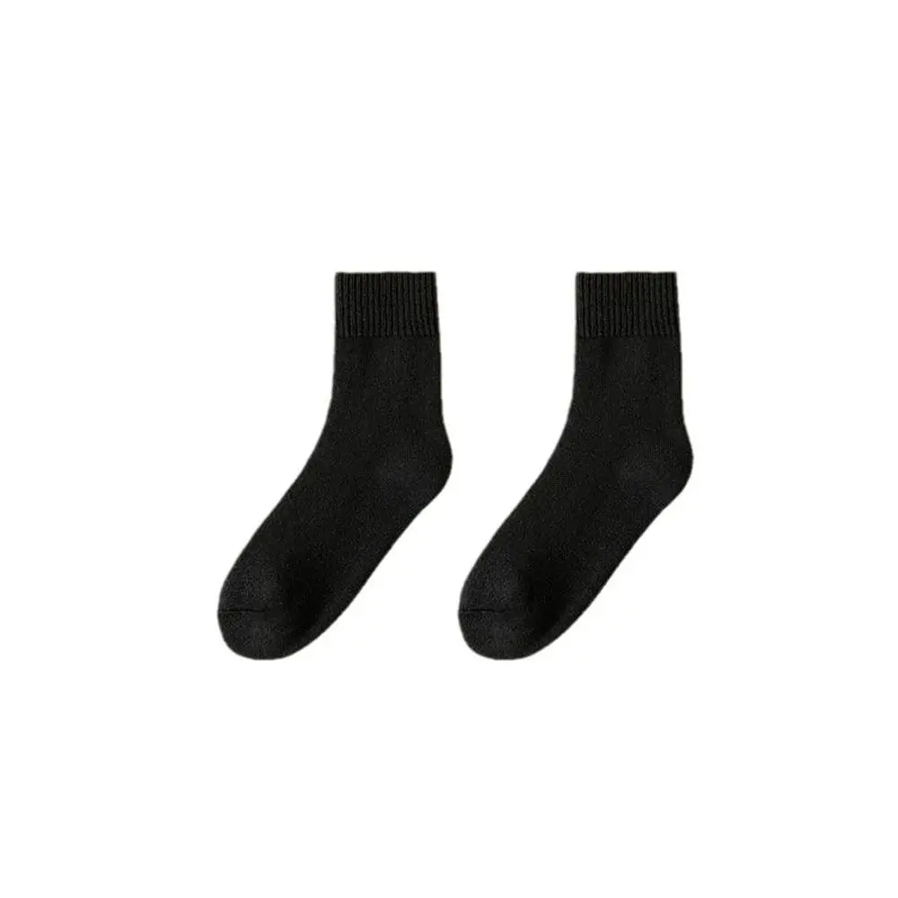 New Polyester Winter Warmer Thicken Sock Medium Tube Sock Seamless Cashmere Snow Socks Thermal Wool Keep Warm Tool
