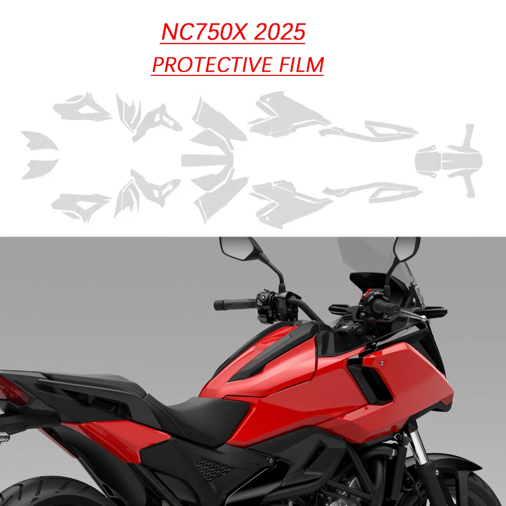 NC 750 X For HONDA NC750X 2025 TPU Paint Protective Film Scratch Resistant Bodykit fits MOTORCYCLE NC 750 X GLOSSY MATTE FILM