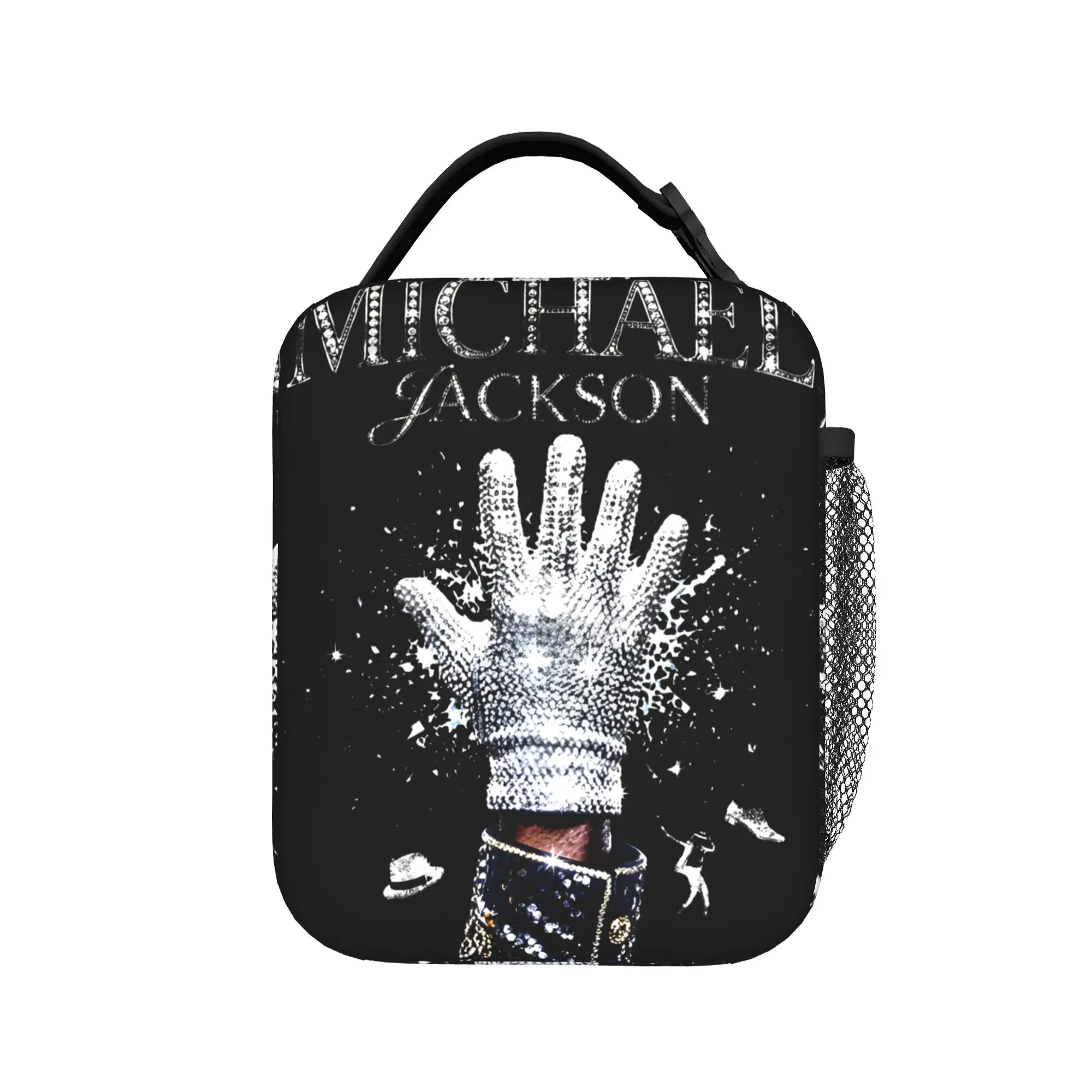 MJ king of pop Glove Insulated Lunch Bag High Capacity Meal Container Thermal Bag Tote Lunch Box Office  Travel Girl Boy