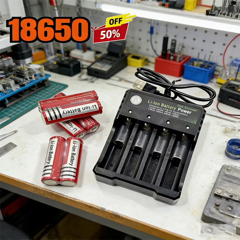 

Перезаряжаемая литиевая батарея 18650 3.7V 4200mAh для светодиодных фонарей, мощных фонариков, литиевая батарея с длительным сроком службы и безопасностью.