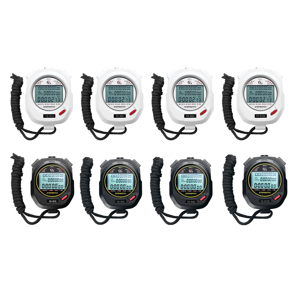 Professional Handheld Digital Stopwatch Chronograph Sports Training Timer Stop Watch