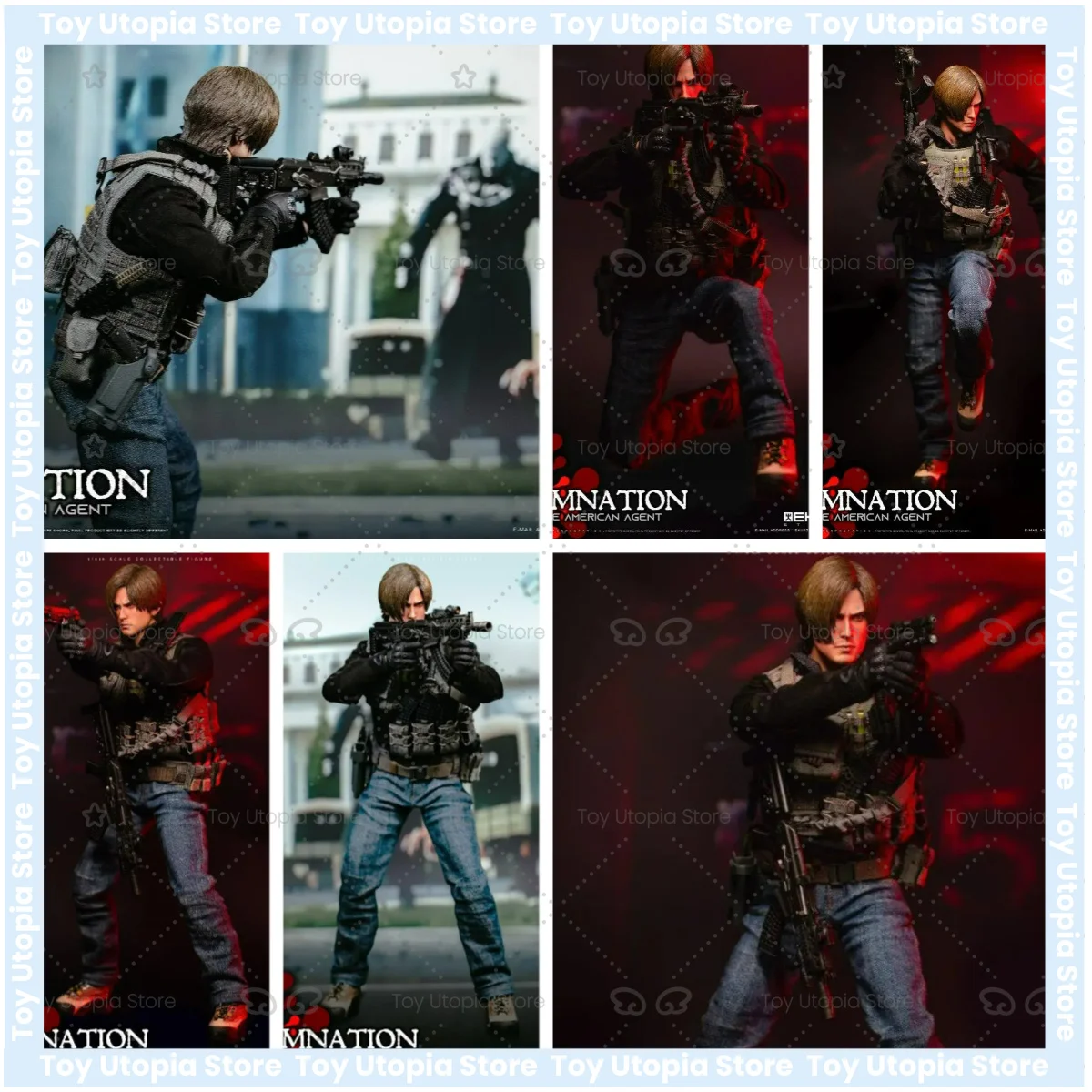 

100% Original EKUAZ Studio, Resident Evil EKS09, Leon Scott Kennedy, Damnation, El Agente Americano, Modelo 1/6, En Stock