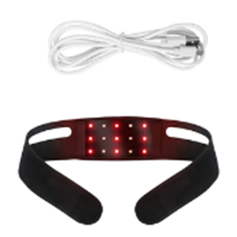 Terapia de luz roja ABNM para equipo de fisioterapia de doble barbilla correa de barbilla láser para barbilla delgada enchufe estadounidense duradero