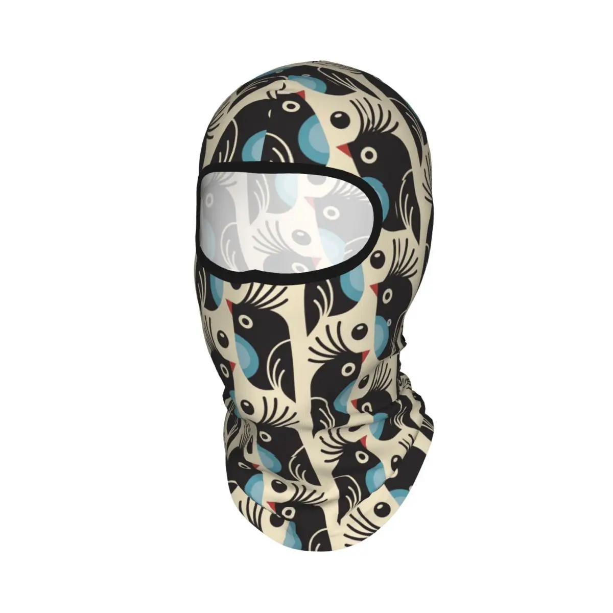 Orla Kiely Cute Bird Breathable Thin Balaclava Full Face Mask Sun Protection Neck Gaiter For Motorcycle Cycling