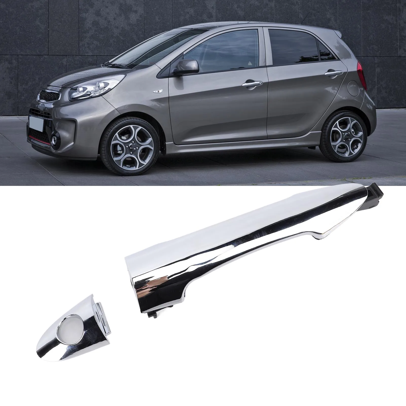 

Хромированная внешняя дверная ручка 826511Y000 Замена передней левой внешней дверной ручки для Picanto 2011-2017 гг.