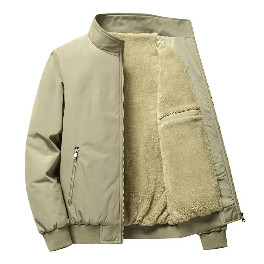 2024 giacca bomber calda da uomo autunno inverno oversize casual streetwear spesso caldo pile Parka cappotto giacca a vento giacche da uomo