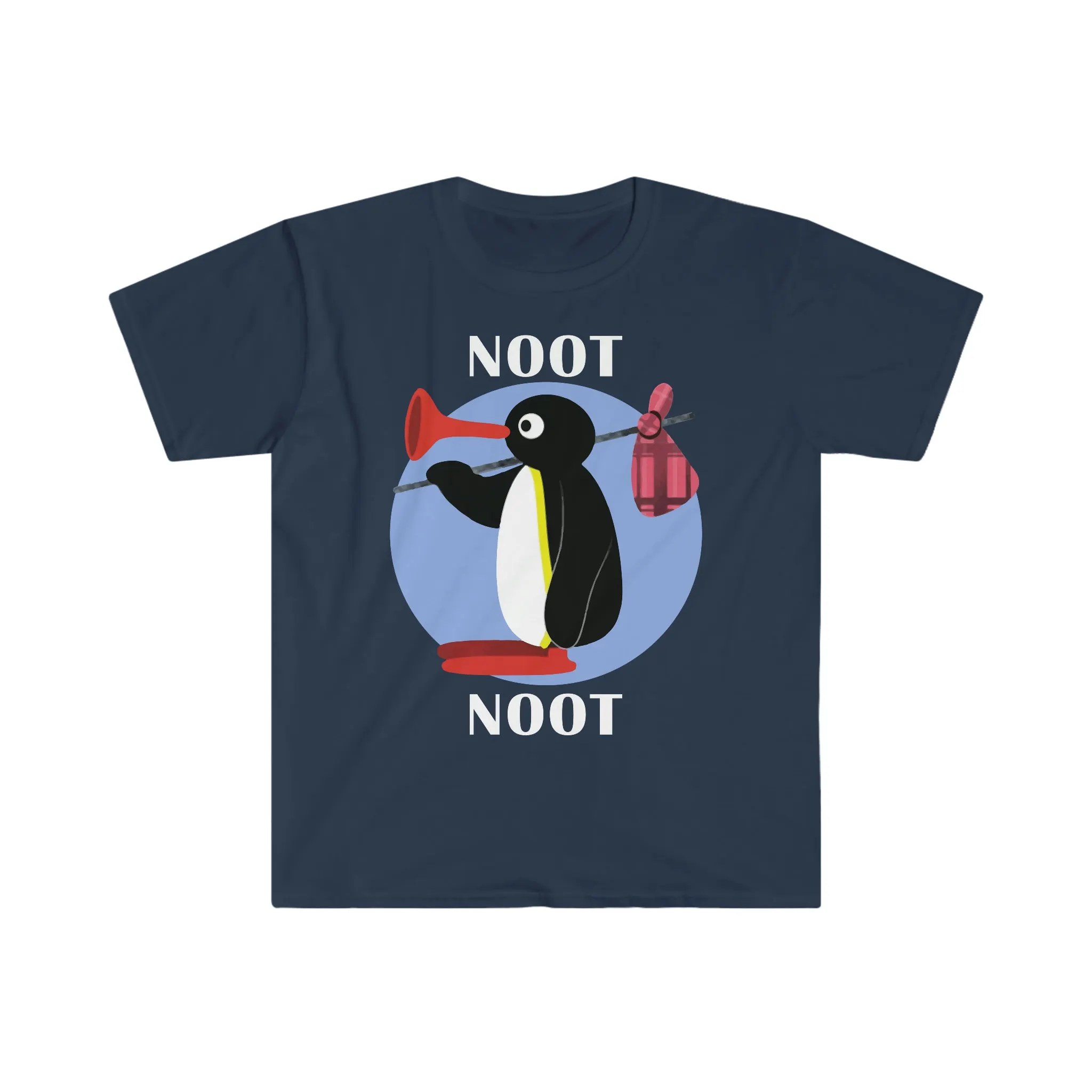 Pingu Noot Noot Men's Fitted Short Sleeve Tee