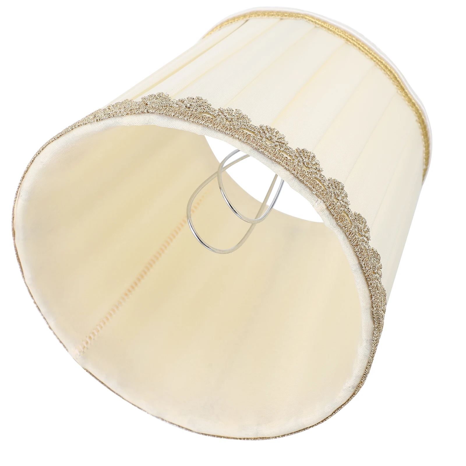 

Chiffon Lampshade Light Cover Accessory Pleated Diy Ornament Decorative Dust Insect Protection Indoor Use Warm Atmosphere