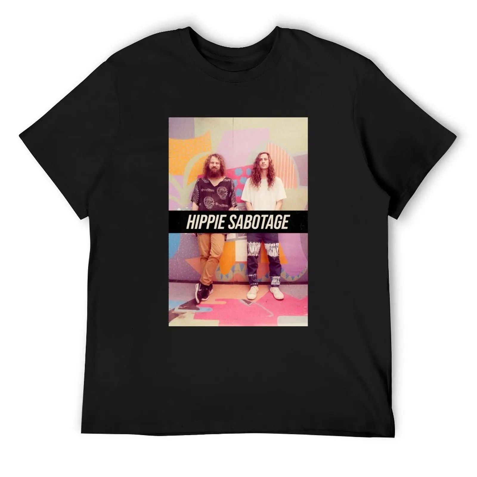 Hippie Sabotage Photo With Text - Aesthetic Look T-Shirt customs summer top sublime summer tops mens graphic t-shirts pack