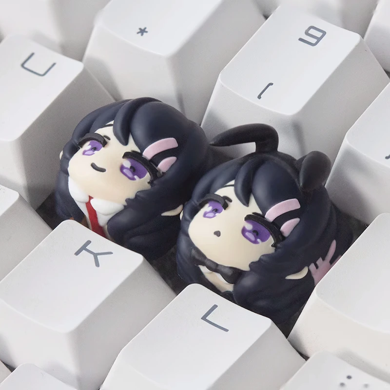 Rascal Does Not Dream of Bunny Girl Senpai Cartoon Keycaps Resin Sakurajima Mai 3D Handmade Artisan Keycap Mechanical Keyboard