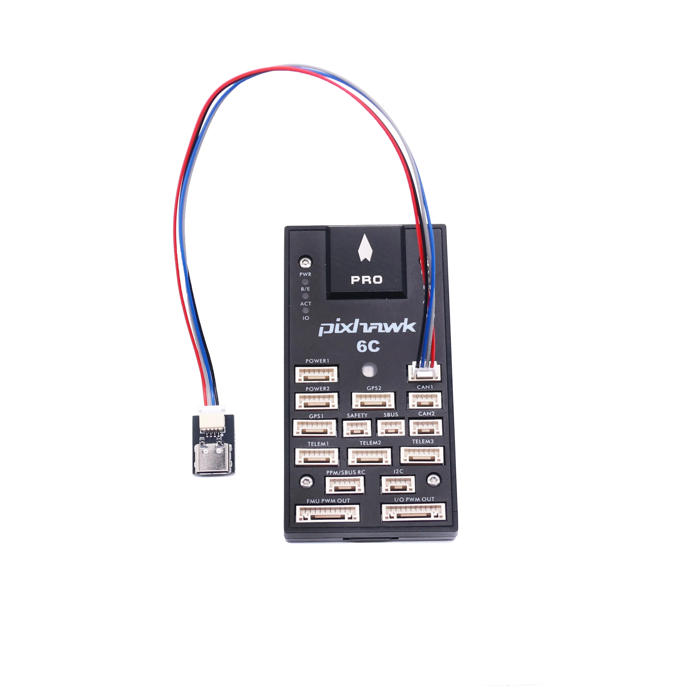 Pixhawk PX4 2.4.8 6C PRO 32ビット フライトコントローラー オートパイロット 4G SDカード セーフティスイッチ ブザー 外部USB RCクアッドコプター Ardupilot対応