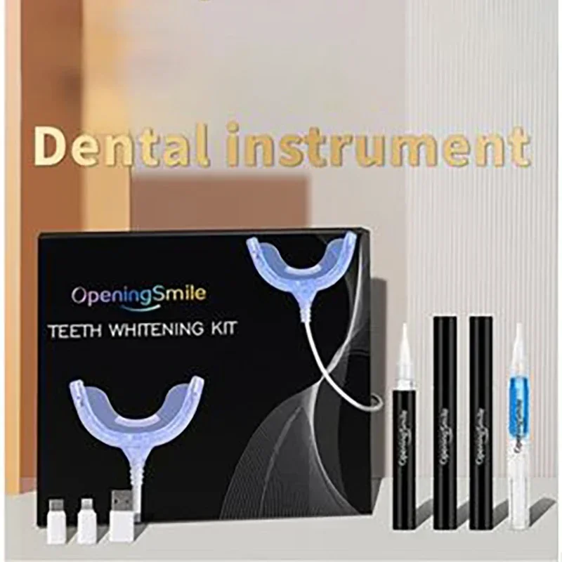 Teeth Whitening Set Cold Light Beauty Instrument Effectively Removes Yellow Tooth Stains USB Type Lamp  teeth whitening kit