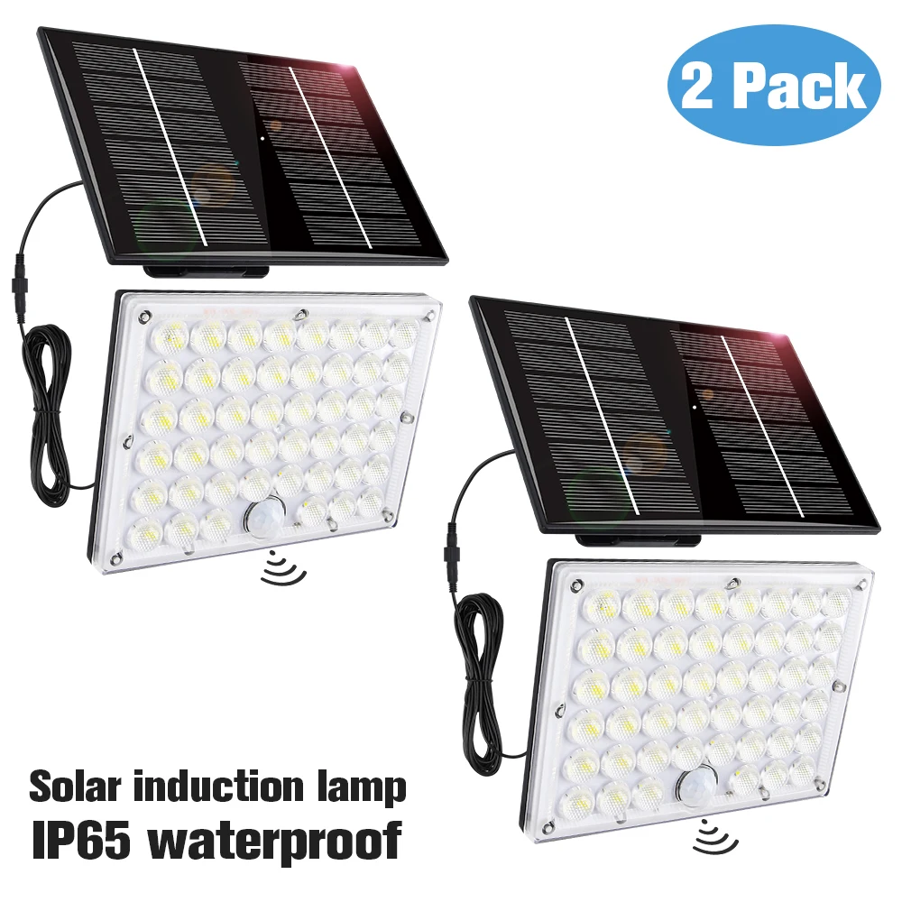 Arbrac 184 LED Solar-Flutlicht, 3 Modi, Bewegungsmelder, Strahler, wasserdicht, IP65, Wandbeleuchtung, Lampe für Garage, Garten, Straße, Pool 4