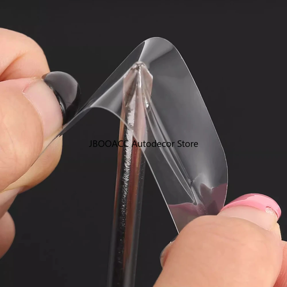 ل Zeekr 001 عجلة توجيه سيارة زر شفاف ملصقات بولي يوريثان مكيف الهواء لوحة أزرار طبقة حماية الملحقات الداخلية #6