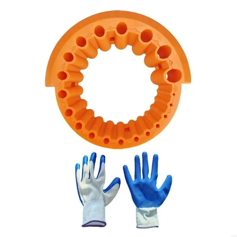 4XBA Eficiente 20 orifícios Ferrill Bit Sopingner com luvas ginástica angular para profissionais e diyers