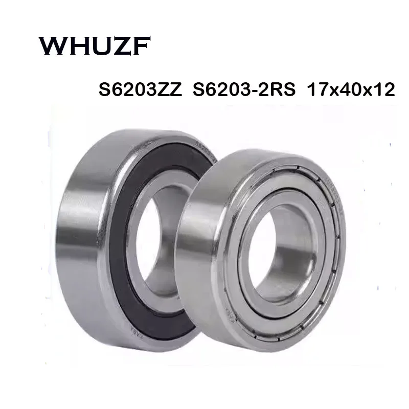 2025 New Arrival Free Shipping 5Pcs S6203zz Bearings 17x40x12 Mm Steel Shield S6203-2RS Stainless Ball 17*40*12mm Rodamientos
