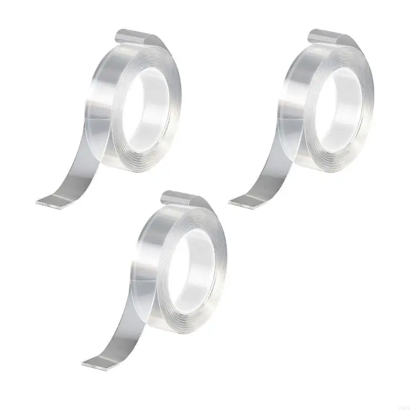  3Pcs Home Decoration Mounting Tape Wall Stickers Removable Sticky Strips