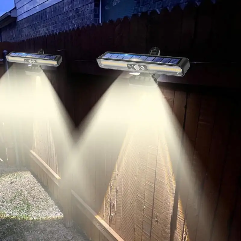 Outdoor Lights Fence Lights Outside Portable Dustproof Lamp With 120 Degree Adjustable Angle Bright Lighting Solution For Garden