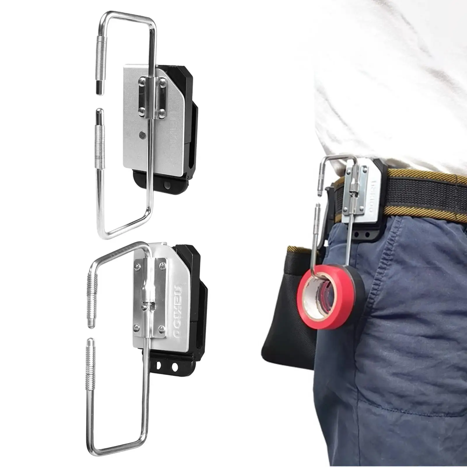 Tool Belt Accessories Work Belt Hook Tool Pouch Organizer Fixing Clip for Mechanic Electrician Bag
