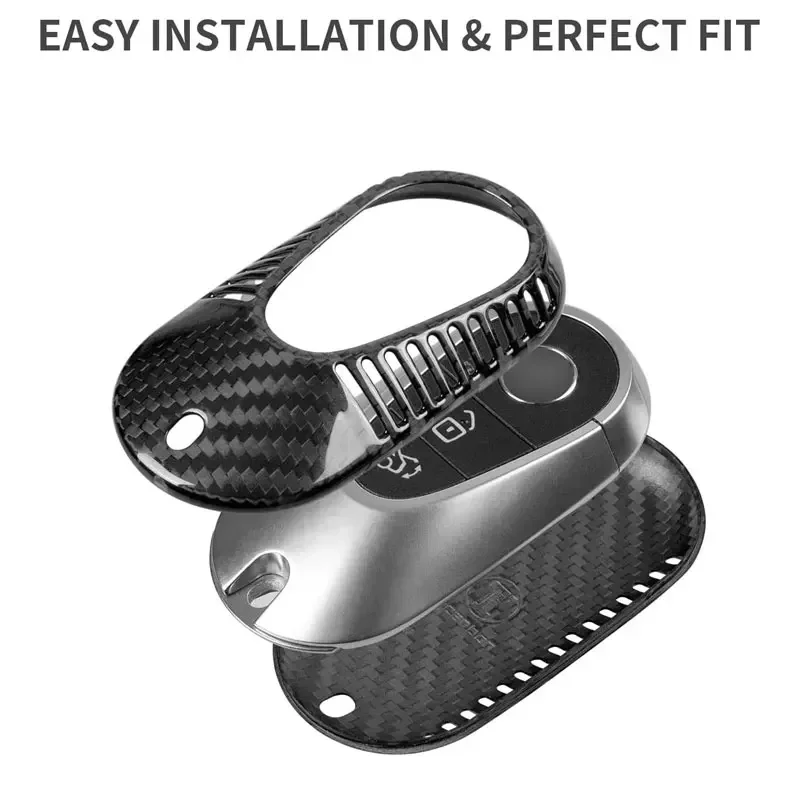 カーボンファイバーキーカバー,ケースプロテクター,メルセデスベンツ,gクラス,eクラス,2020-2023,eqs450,2020-2023