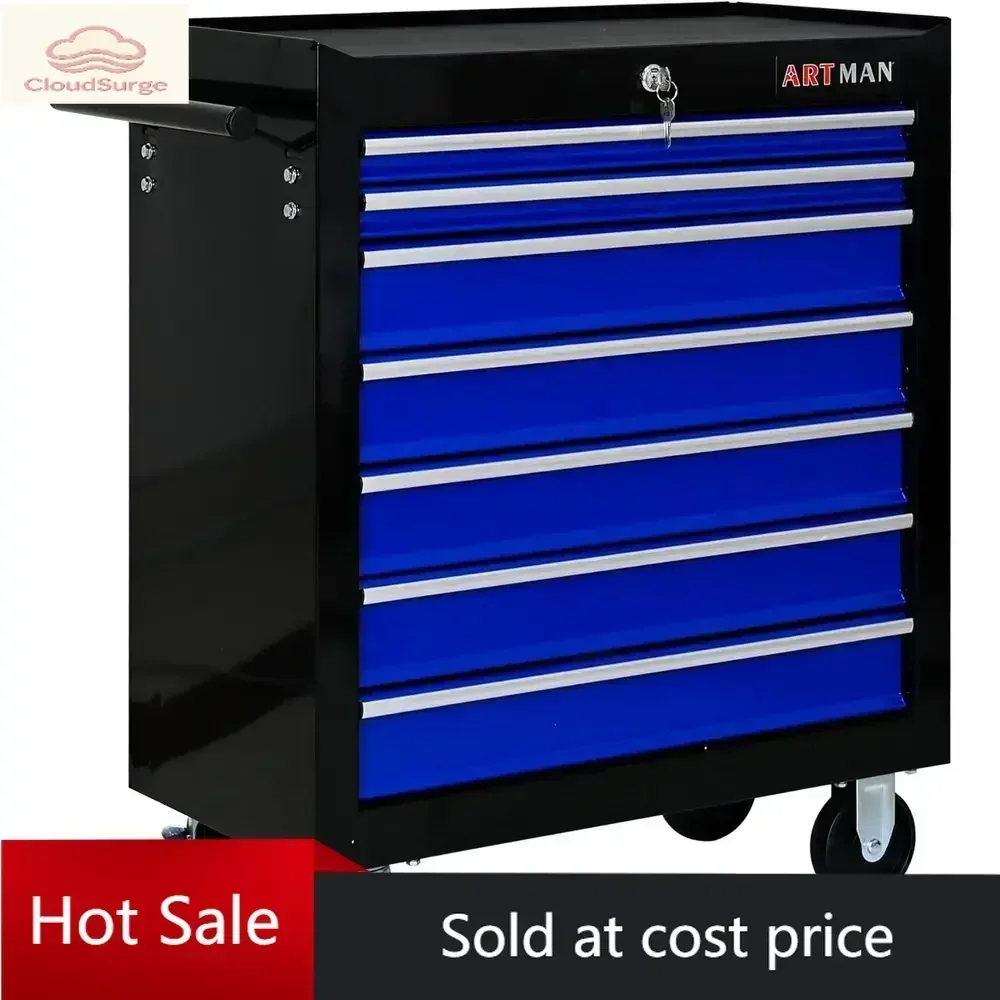 Activity priceActivity limited-time pricePromotionPortable Multi-Function Rolling Tool Chest with Storage Trolley for Garage, Wo