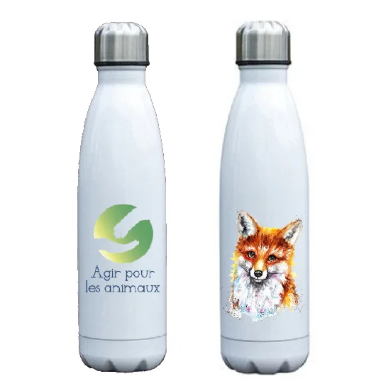 Fox LOGO Design  Customize Print 500ML Cola Thermos Dropshipping