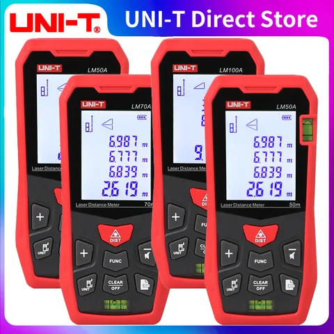 UNI-T 레이저 거리 측정기 LM50A LM70A LM100A LM120A 레이저 거리 측정기 디지털 거리 측정기 줄자