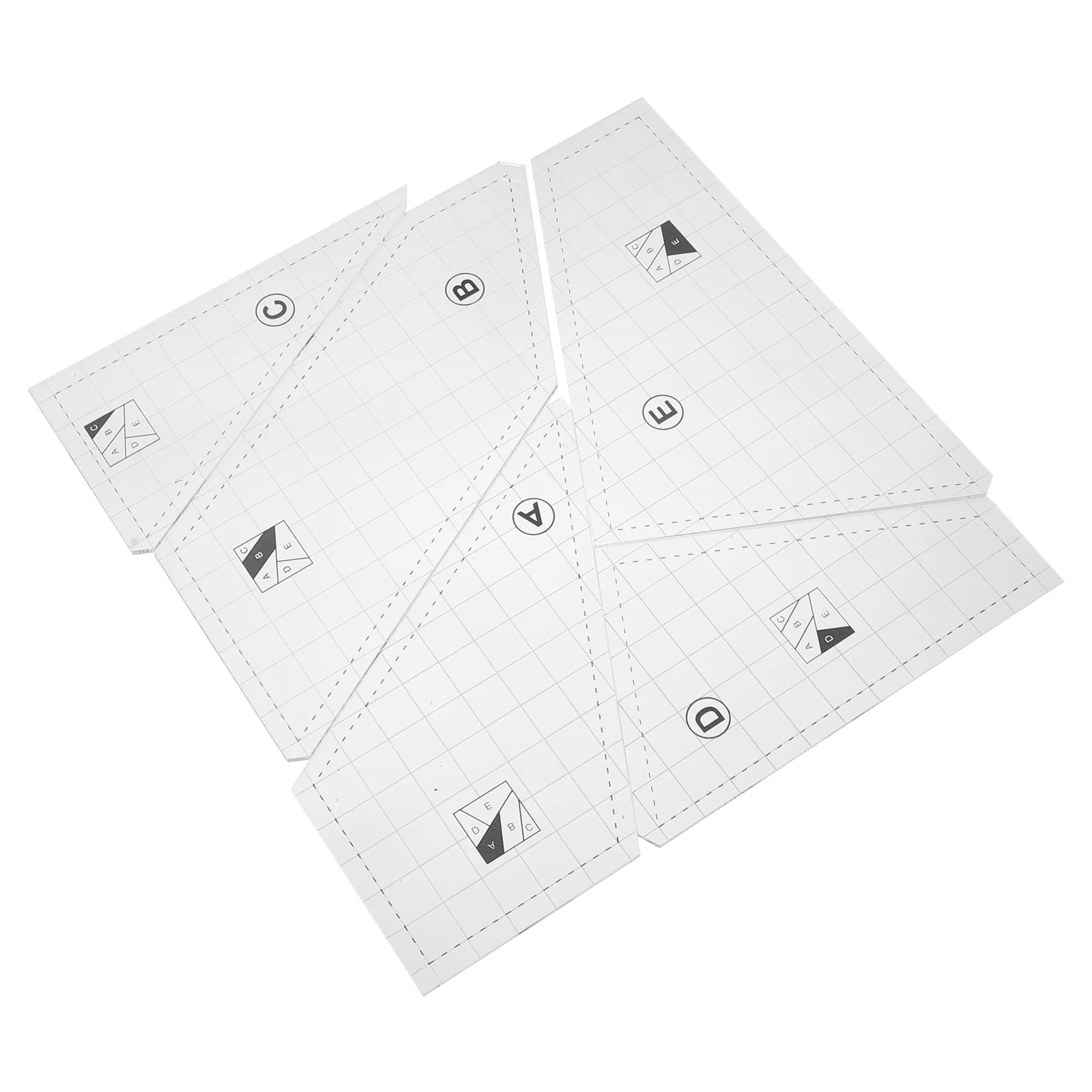 

Quilting Rulers Sewing Crafts Stencils for Hand Templates Square Cutting Transparent Products Supplies