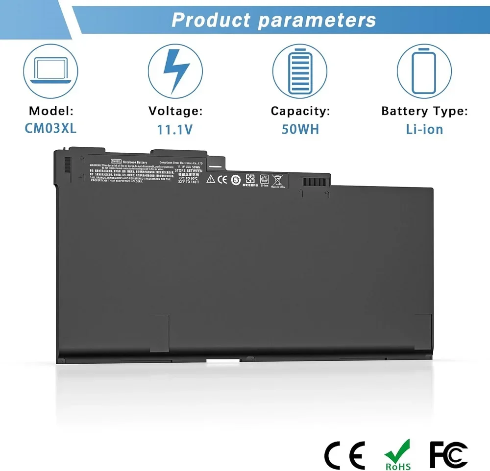 SKOWER CM03XL CO06XL Battery for HP EliteBook 840 845 850 855 740 745 750 755 G1 G2 ZBook 14 15u Series 716724-421 HSTNN-IB4R