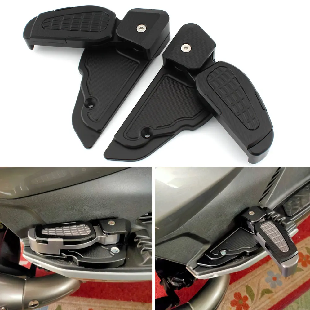 

Rear Passenger Footrests For Vespa Prima SPRINT 125 150 Motorcycle Foldable Foot Steps Extension Foot Pedal Adapter 2020-2017